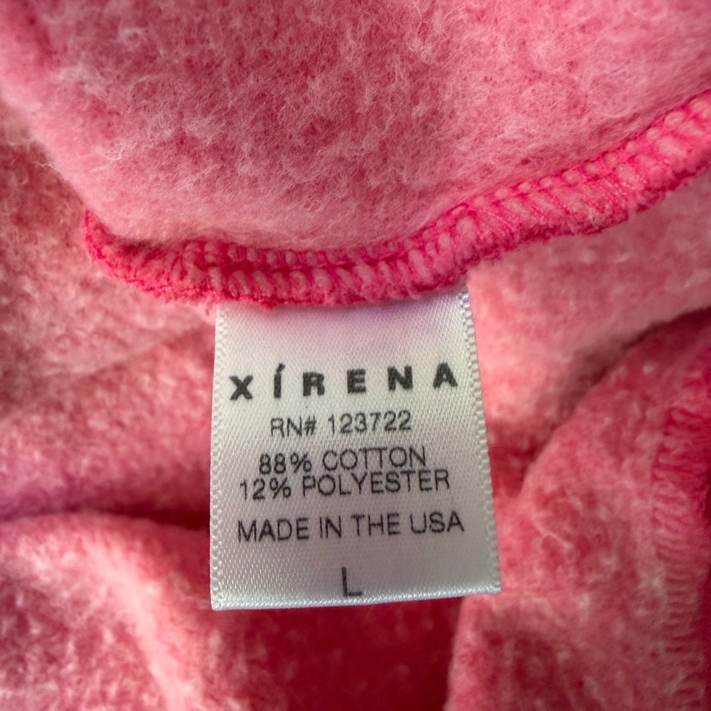 Xirena Vibrant Pink Sweatshirt Hoodie Womens Large EUC - Picture 4 of 4